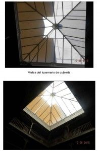 LUCERNARIO DE LA CUBIERTA TRAS OBRA