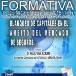 CONFERENCIA: “Blanqueo de capitales en el ámbito del mercado de seguros”. Granada 16-11-2015.