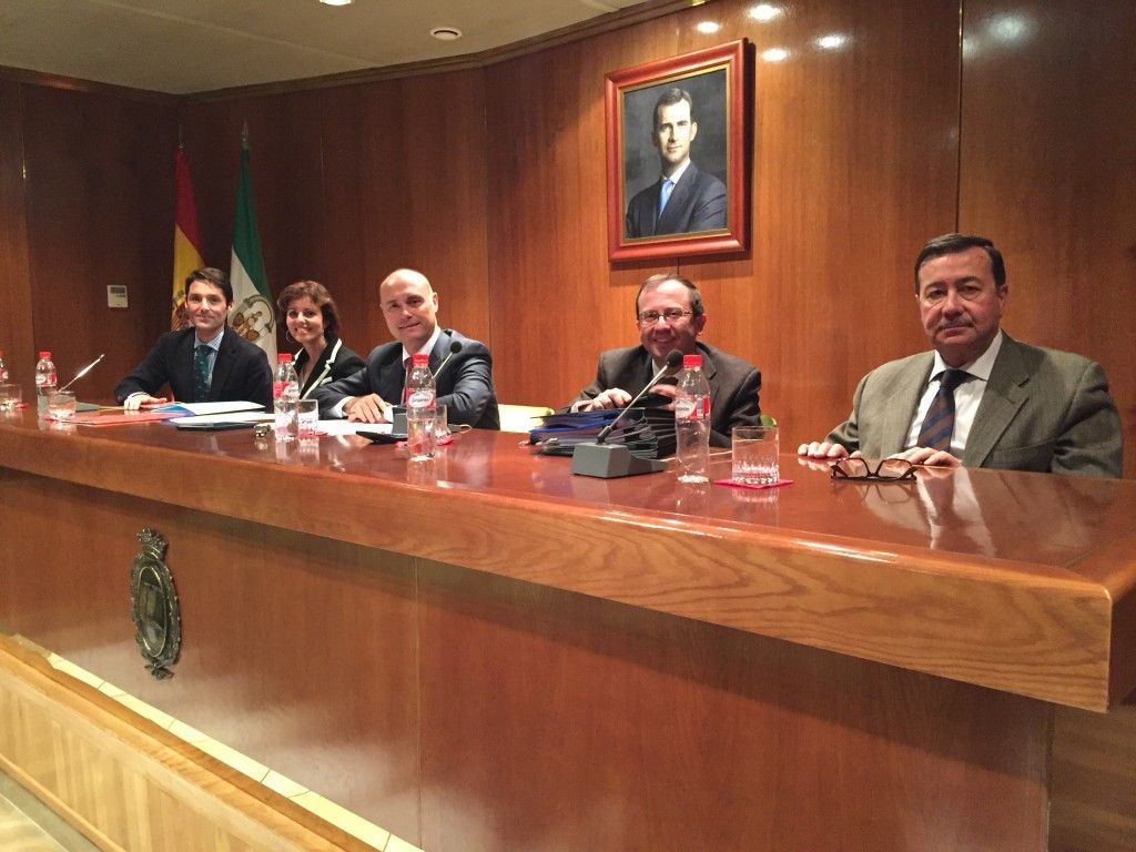 Mesa presidencial de la Asamblea de Registradores de Andalucía Oriental. 10 diciembre 2015.