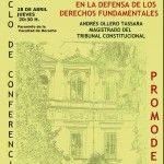 Conferencia por el profesor D. Andrés Ollero Tassara, Magistrado del Tribunal Constitucional. Granada 28.04.2016